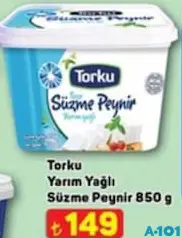 TORKU YARIM YAĞLI SÜZME PEYNİR 850 G